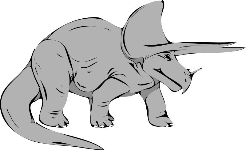 Triceratops Images Free For Commercial Use - T Rex Triceratops Clipart Dinosaurs - Png Download (800x490), Png Download