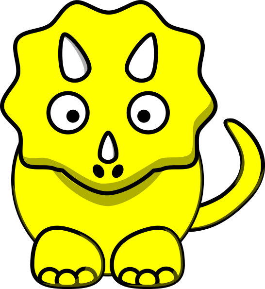 Cute Dinosaur Black And White Clipart - Png Download (546x595), Png Download