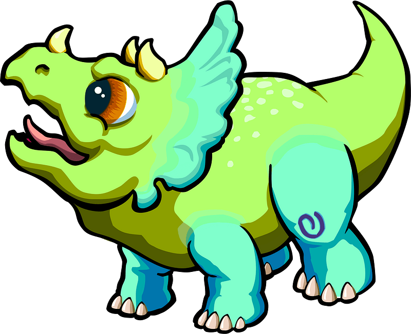 Triceratops 02 Clipart - Triceratops - Png Download (800x651), Png Download