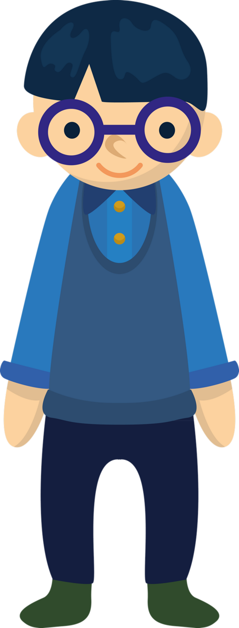 School Kids Clipart - Cartoon - Png Download (488x1280), Png Download