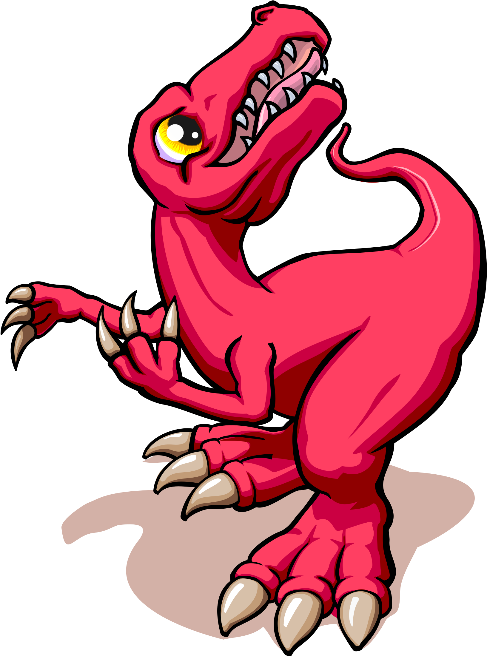 Khng Long Xuong Khoang - Dino Desenho Clipart (1867x2400), Png Download