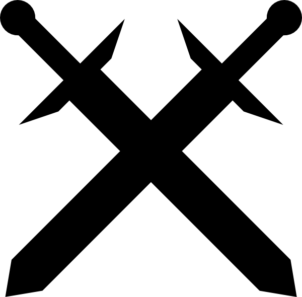 Transparent Background Cross Sword Png Clipart (600x590), Png Download