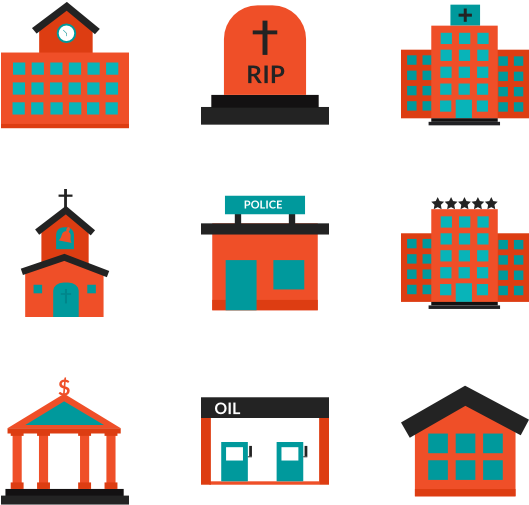 Iconos De Ciudades Clipart (600x564), Png Download
