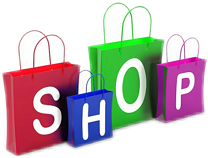 #shop#shopping - Different Ways Of Shopping Clipart (662x504), Png Download