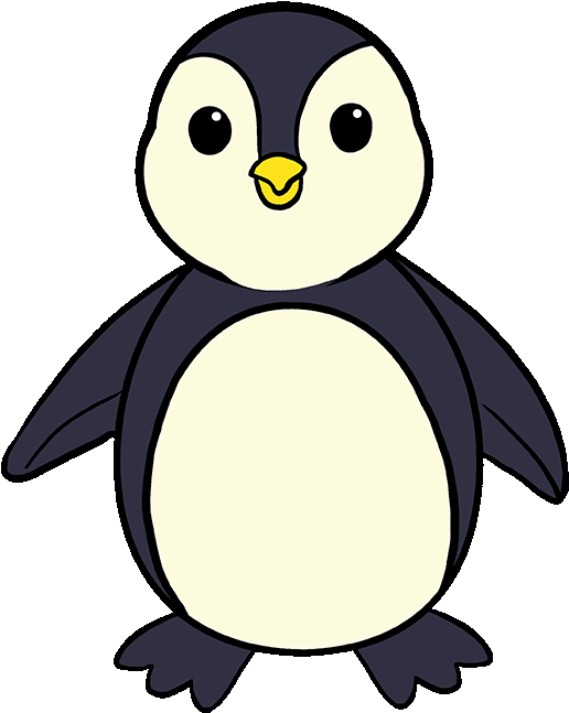 How To Draw A Penguin Really Easy Drawing Tutorial - Penguin Drawing Easy Clipart (680x678), Png Download