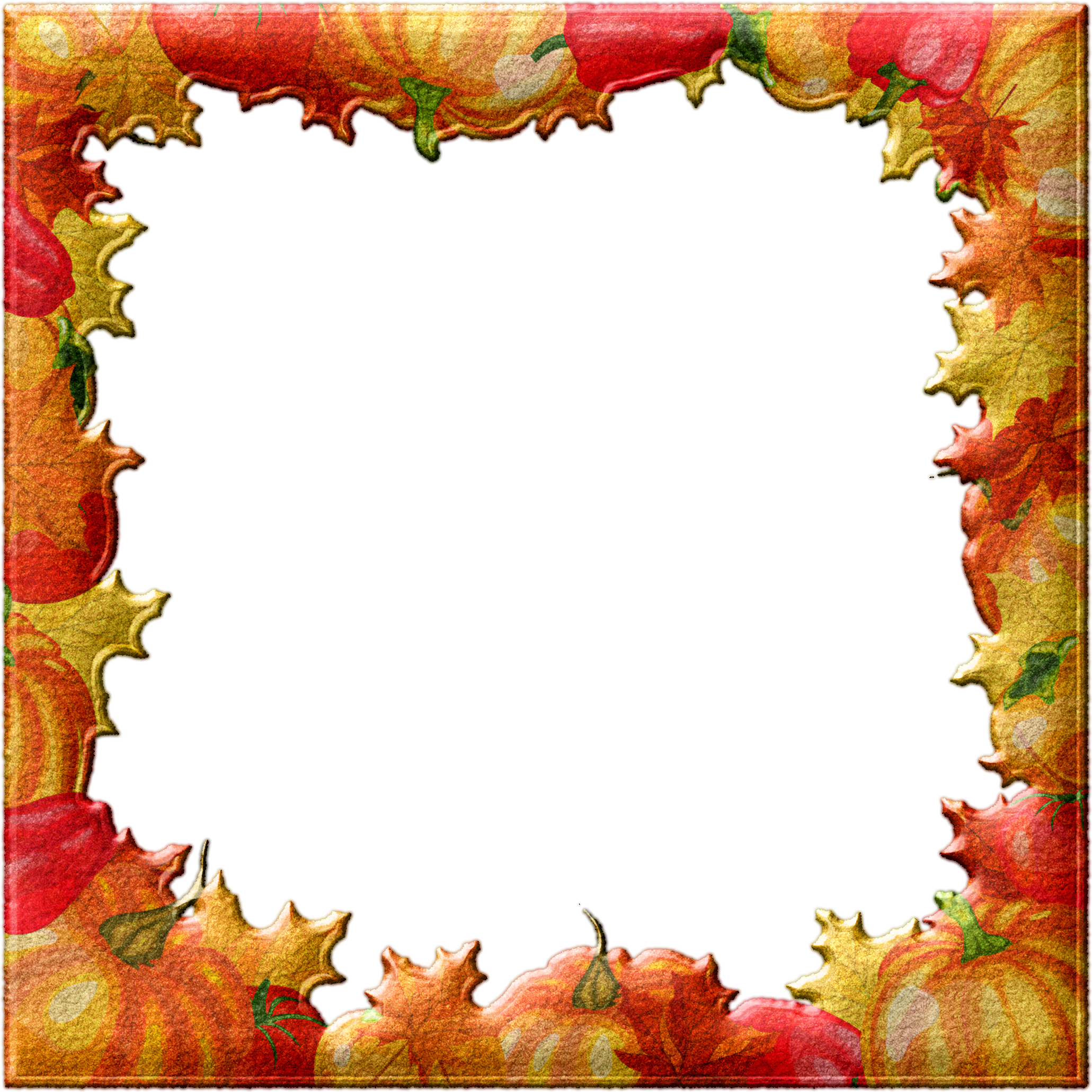 Transparent October Border Clipart - Fall Leaves Powerpoint Background - Png Download (2061x2061), Png Download