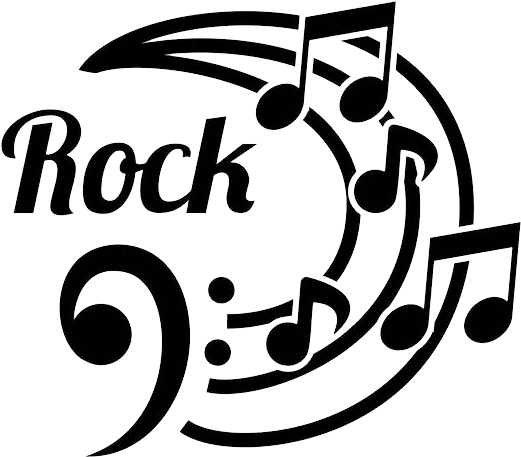 Rock Music Png - Notas Musicales Rock Clipart (800x720), Png Download