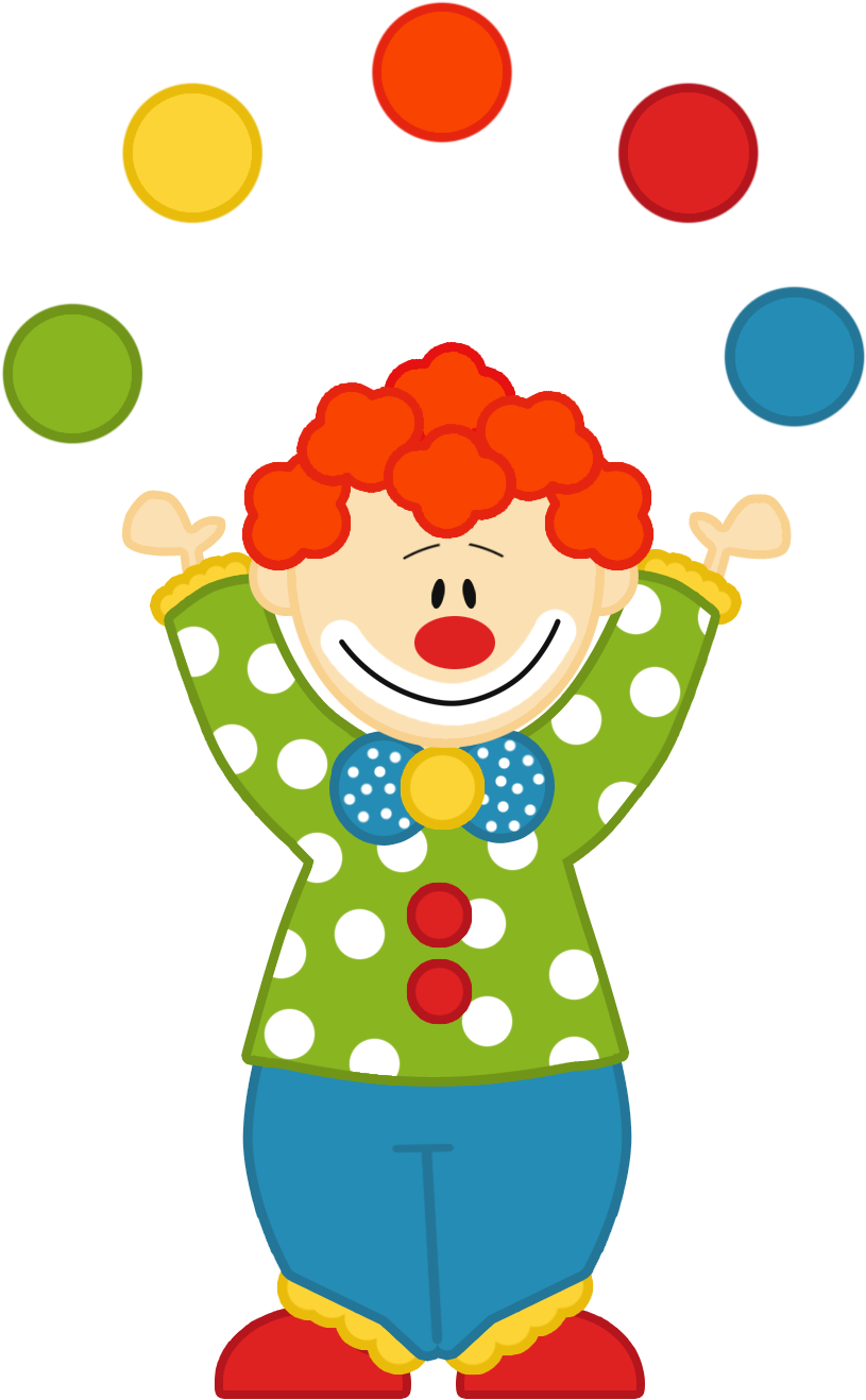 Clown Clipart Transparent Background - Png Download (883x1384), Png Download
