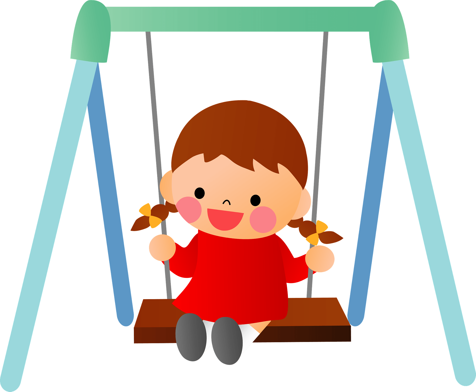 Playing Swing Cartoon Png Clipart (1920x1583), Png Download