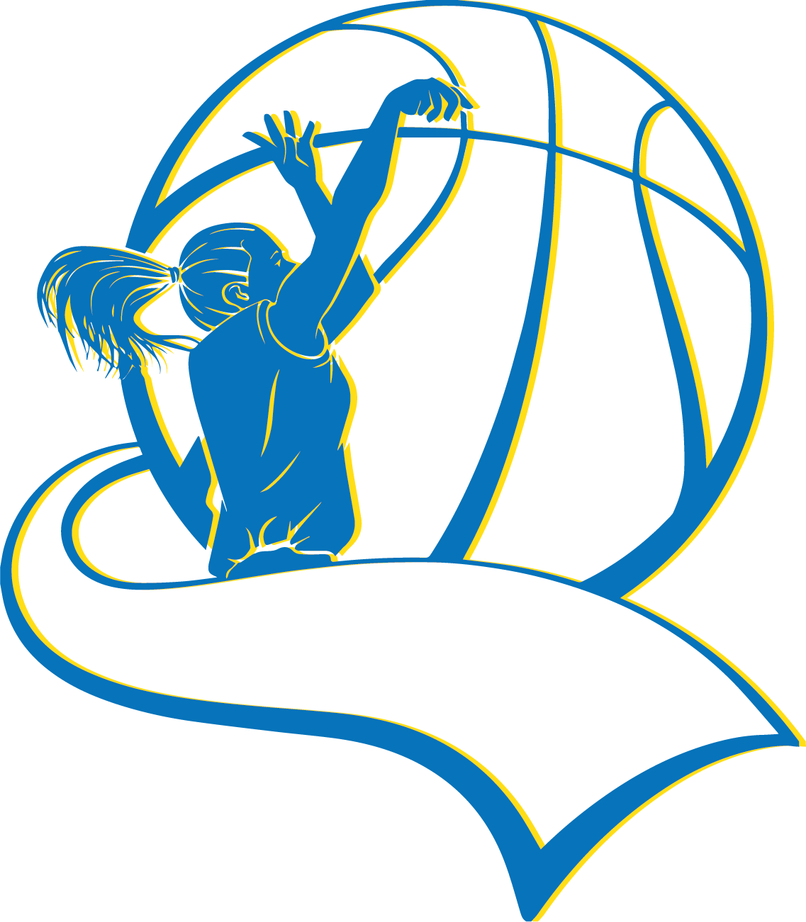 Transparent Girls Playing Basketball Clipart - Female Basketball Clip Art - Png Download (1137x1301), Png Download