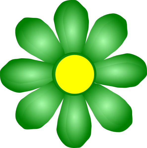Purple And Yellow Flower Clipart - Png Download (594x597), Png Download