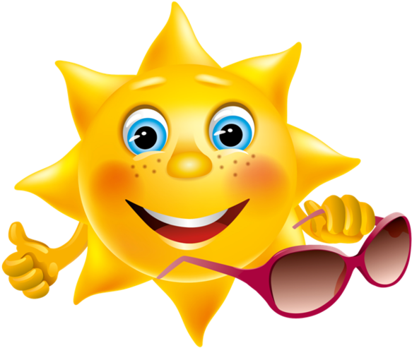 Smiley Soleil Png Clipart (600x535), Png Download