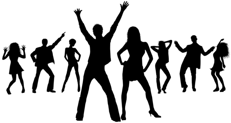 Dance Party Stock Photography Disco Drawing - Disco Dancer Silhouette Png Clipart (811x432), Png Download