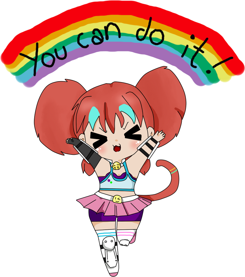 Ou Con Cat Cartoon Fashion Accessory Clip Art - Cartoon - Png Download (1000x1000), Png Download