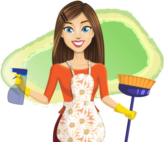 Lady Clipart Housekeeping - Housekeper Png Transparent Png (640x480), Png Download