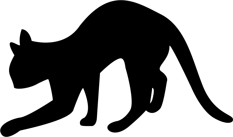 Cat Silhouette Clip Art - Imágenes De Siluetas De Gatos - Png Download (981x578), Png Download