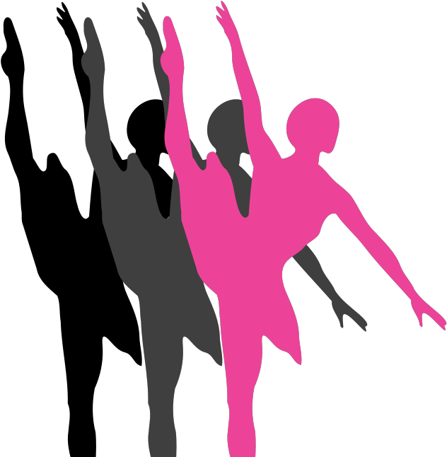 Triple Ballet Dancer Silhouette Blue-white Svg Clip - Ballet Dancer Silhouette - Png Download (1024x1024), Png Download