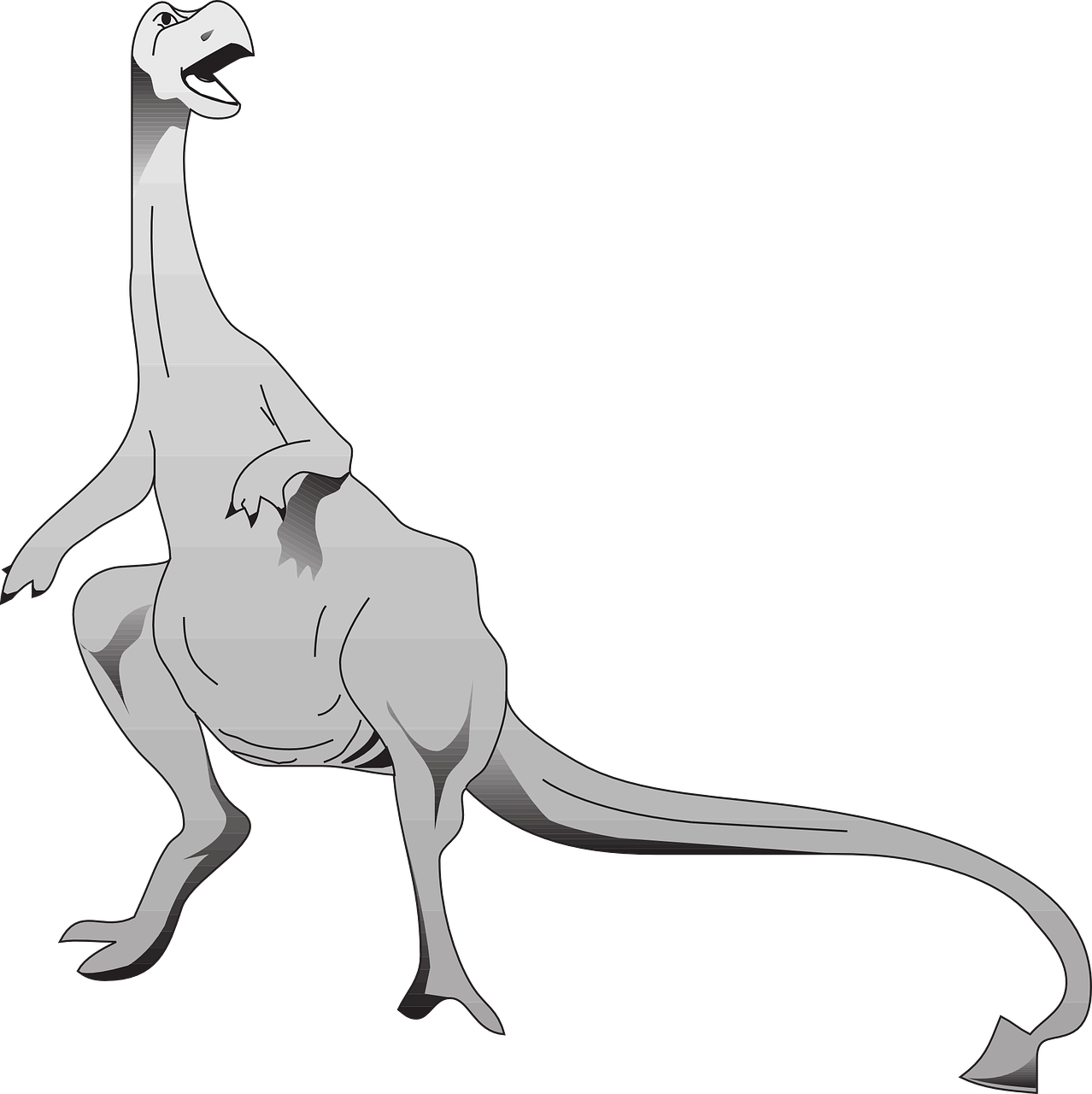 Kangaroo Dinosaur Clipart (1278x1280), Png Download