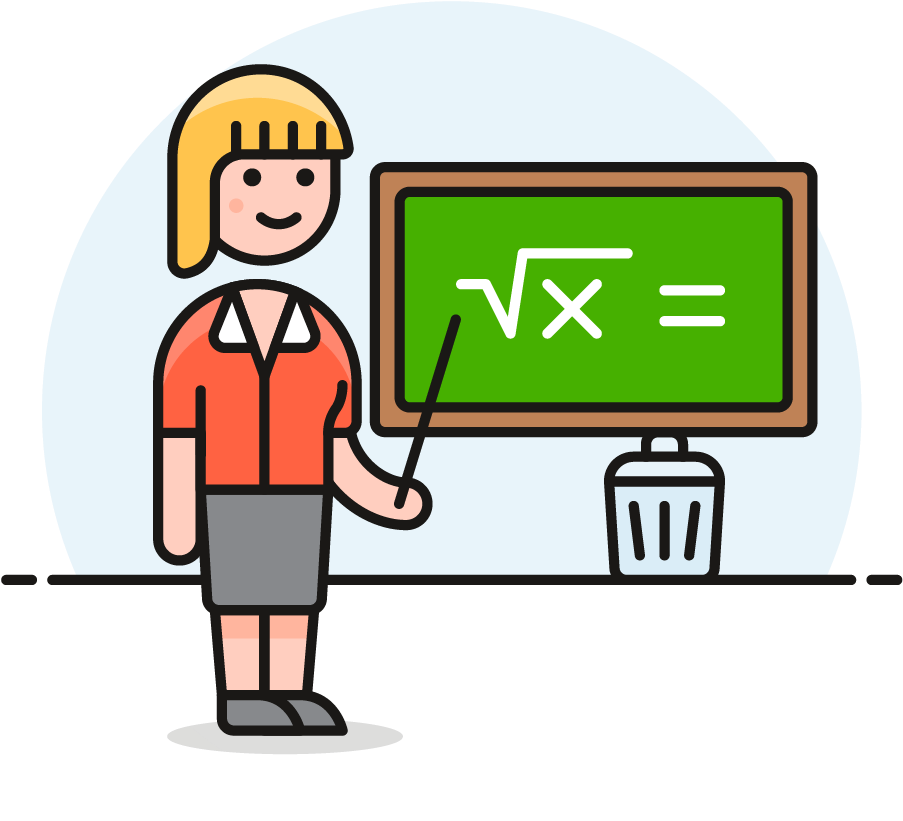 Clipart Teacher Chalkboard - Cartoon - Png Download (1025x1148), Png Download