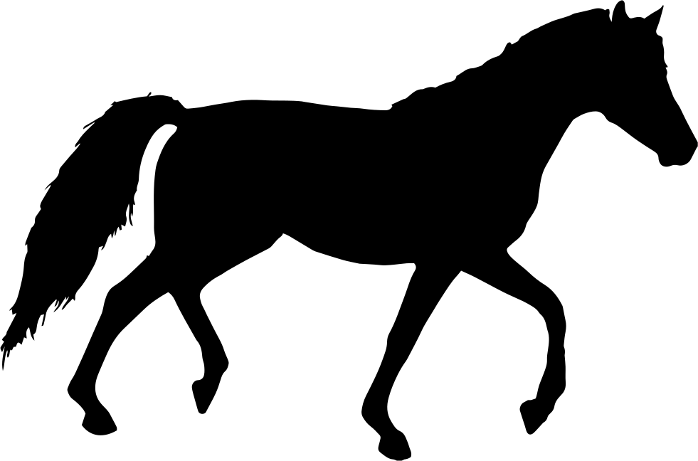 Horse Silhouette Clip Art - Horse Silhouettes - Png Download (981x648), Png Download
