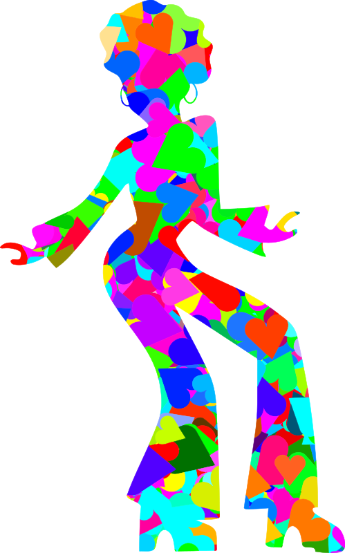 Dancing Clipart Disco - Disco Dancer Clip Art - Png Download (499x800), Png Download