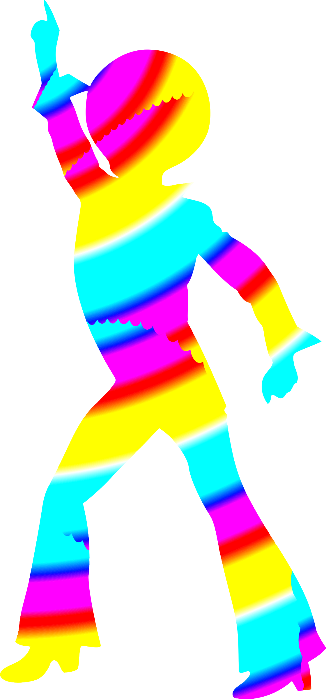 Colourful Disco Dancer 6 Clip Arts - Disco Dancer Disco Png Transparent Png (1120x2400), Png Download