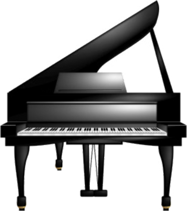 Clip Art Piano Portable Network Graphics Vector Graphics - Piano Png Black Transparent Png (600x677), Png Download