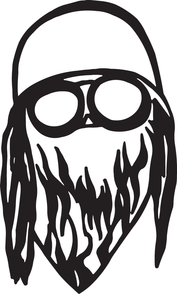 Loco Harley Rider Decal Clipart (600x994), Png Download