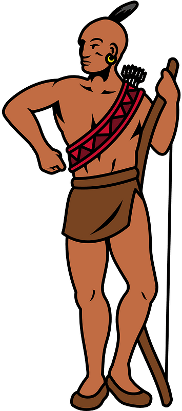 Native American Archer Clipart - Native American Clip Art - Png Download (400x800), Png Download