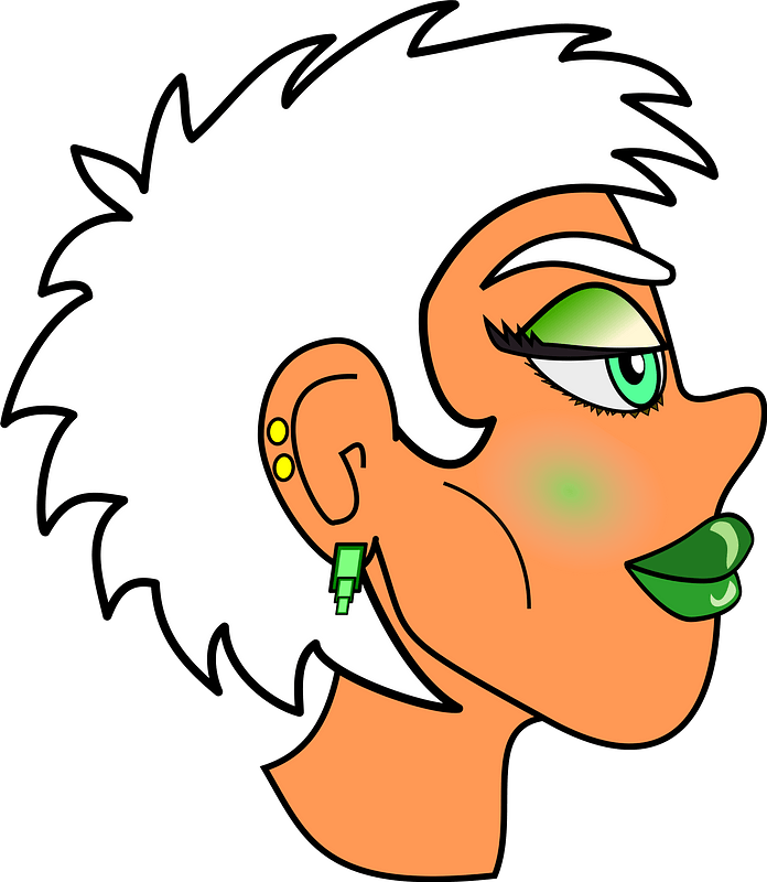 New Wave Girl3 Clipart - Cartoon - Png Download (696x800), Png Download