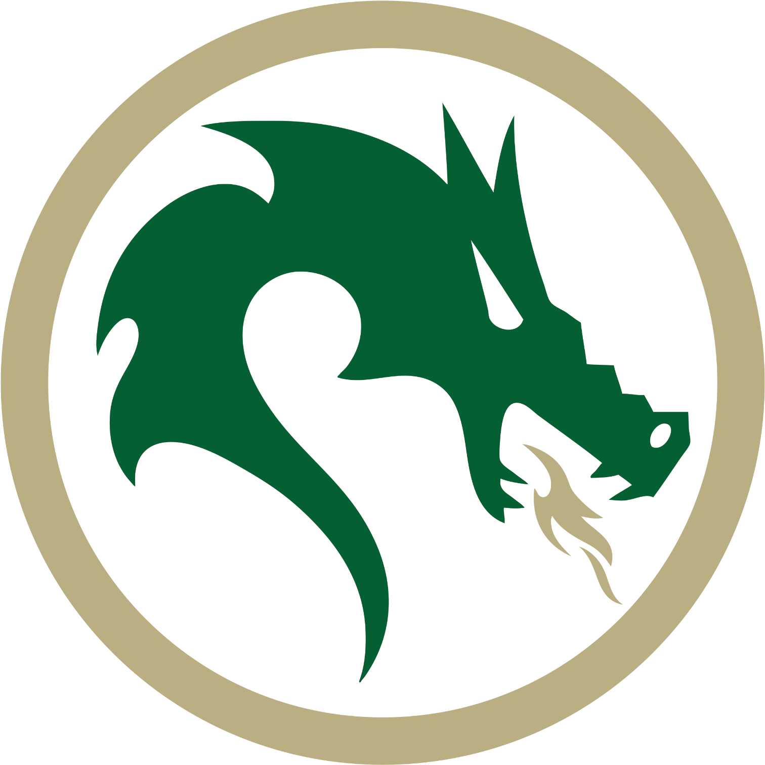 School Logo - Pine City High School Dragons Clipart (1599x1600), Png Download