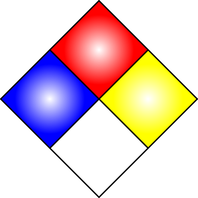 Diamond Diamante, Symbol, Fire, Safety, Signs, Symbols, - Nfpa 704 Clipart (640x640), Png Download