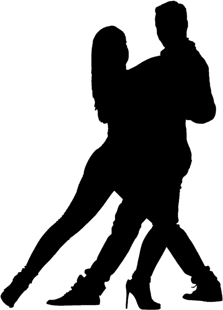 Ballroom Dance Samba Partner Dance Silhouette - Salsa Dancing Silhouette Png Clipart (758x1024), Png Download