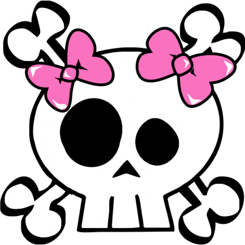 A Sweet Skull Crossbones Baby One Piece, Toddler T - Skull And Crossbones Pink Clipart (800x800), Png Download