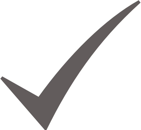 Yellow Check Mark Clipart - Grey Check Mark Png Transparent Png (600x556), Png Download