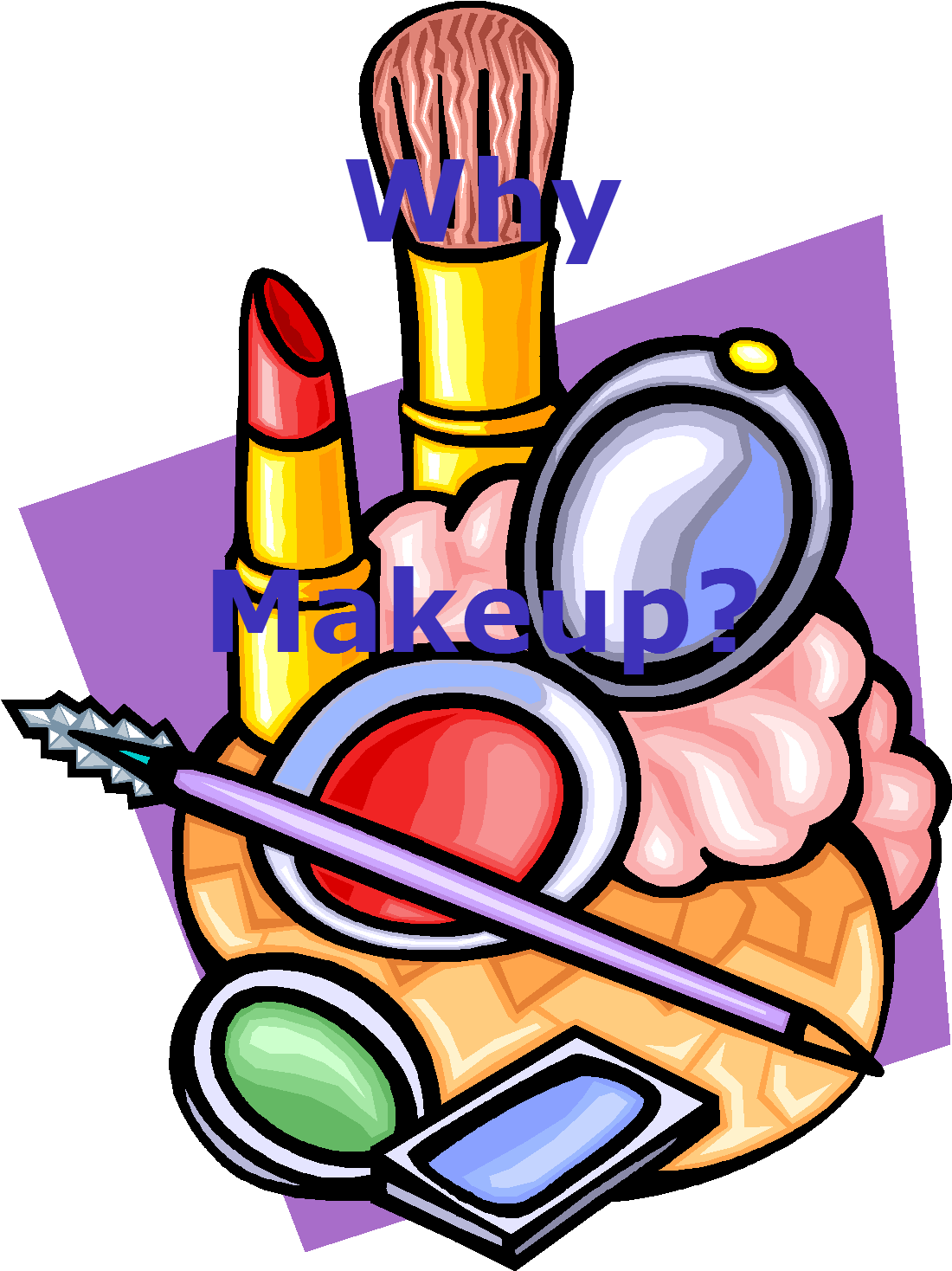 Transparent To Put On Makeup Clipart - Make Up Clip Art - Png Download (1100x1468), Png Download