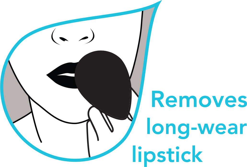 The Mitty® Mini Single Pack Ultra Gentle Reusable Makeup - Cartoon Clipart (1031x700), Png Download