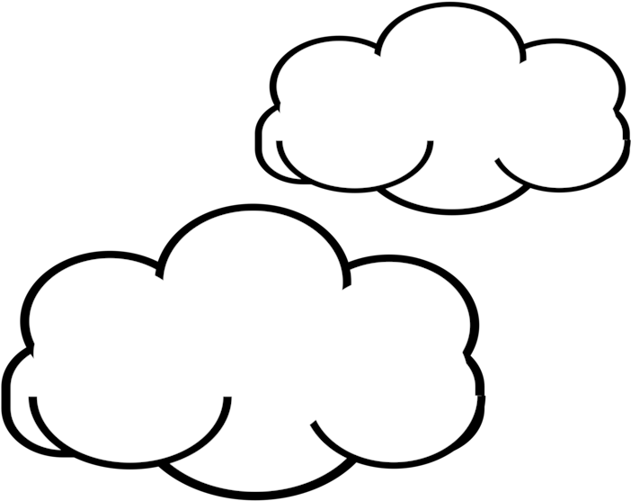 Heart,art,monochrome Photography - Menggambar Awan Clipart (750x750), Png Download