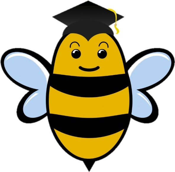 Spelling Clipart Spelling Practice, Picture - Bee With Graduation Cap - Png Download (688x689), Png Download