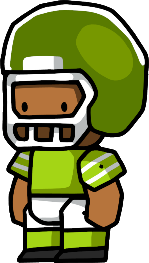 Watching Football On Tv Clipart - Scribblenauts Football Player - Png Download (492x868), Png Download