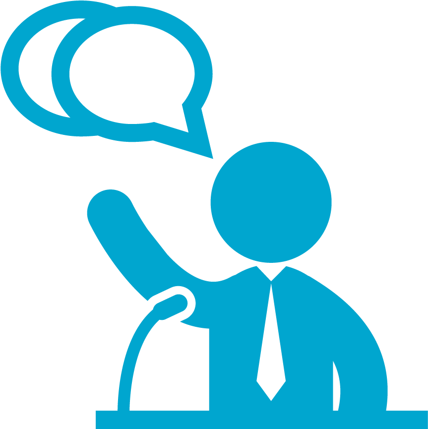 Transparent Presidents Clipart - Public Speaking Clip Art - Png Download (863x865), Png Download