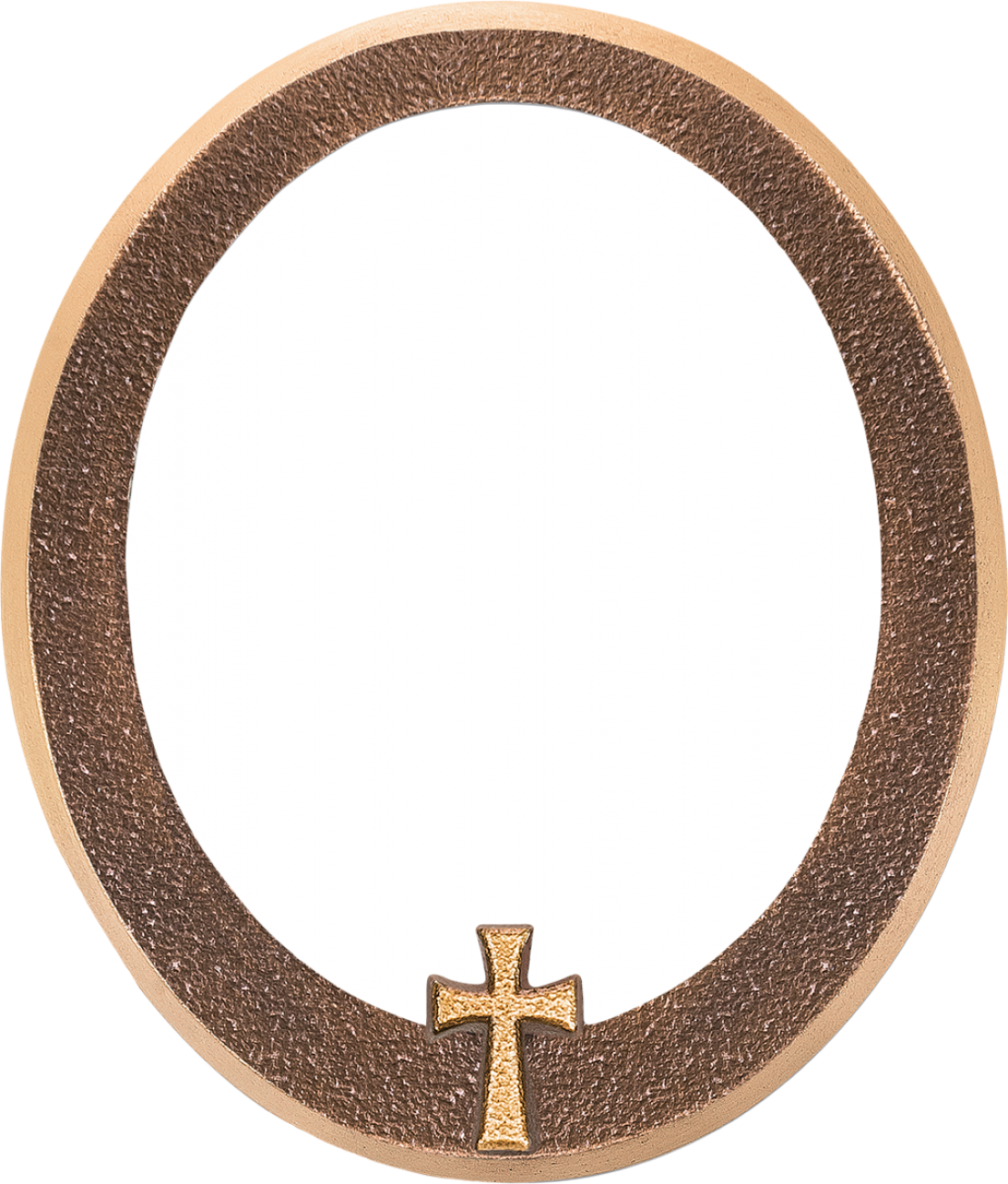 Memorial Portrait Frames Stands And Covers - Round Copper Mirror Clipart (1107x1300), Png Download