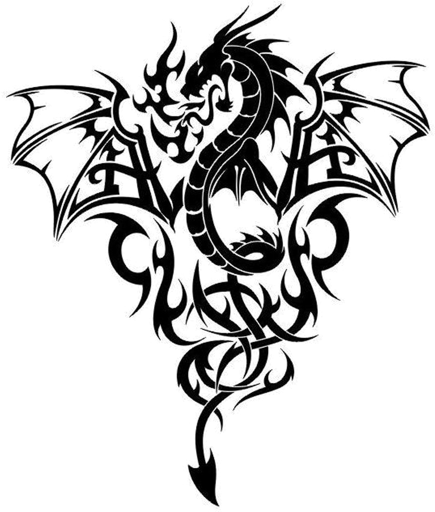 Tattoos Clipart Dragon - Png Download (929x1024), Png Download