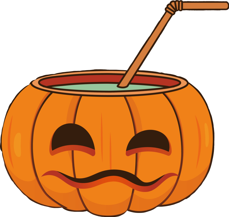 #happyhalloween #coctail #jackolantern #drinks #pumpkin - Halloween Drink Png Clipart (896x851), Png Download
