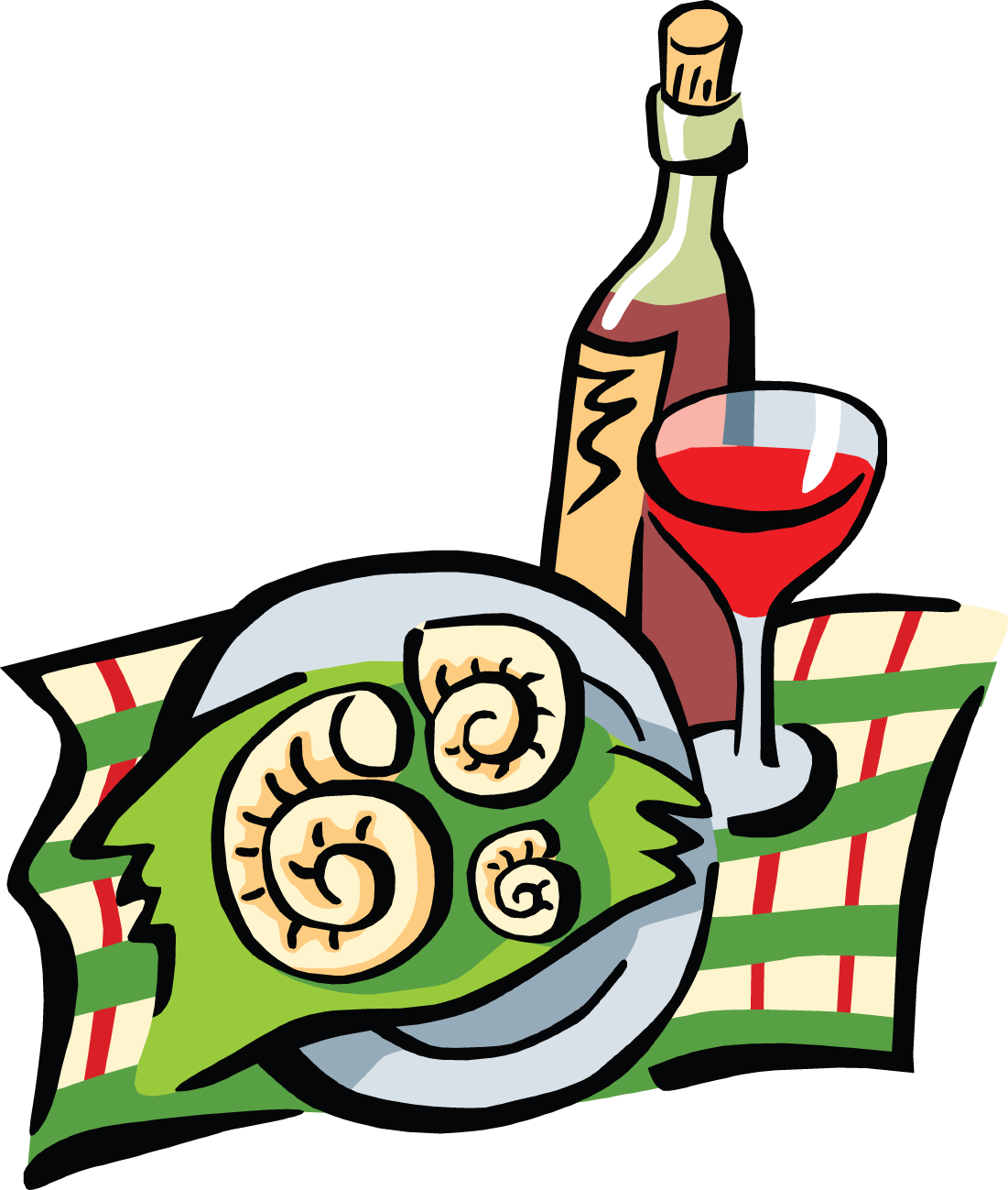 Dinner Clipart Fine Dining - Fine Dining Clipart - Png Download (1101x1299), Png Download