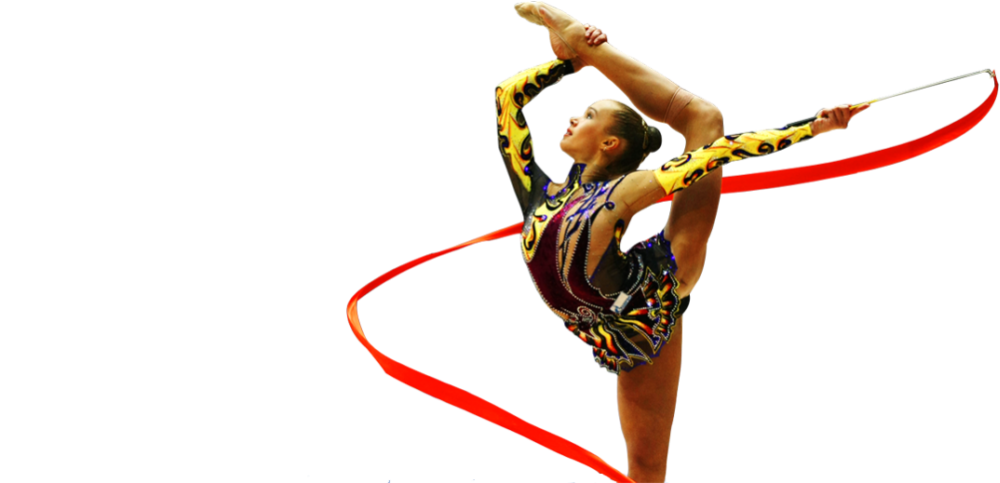 Gymnastics Png File Free Vector, Clipart, Psd - Ribbon Rhythmic Gymnastics Png Transparent Png (1024x482), Png Download