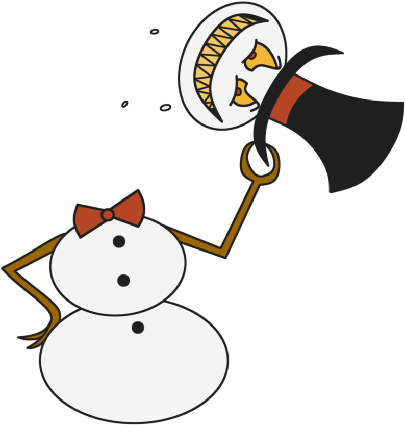 Transparent Evil Snowman Clipart - Evil Snowman Clipart - Png Download (794x833), Png Download