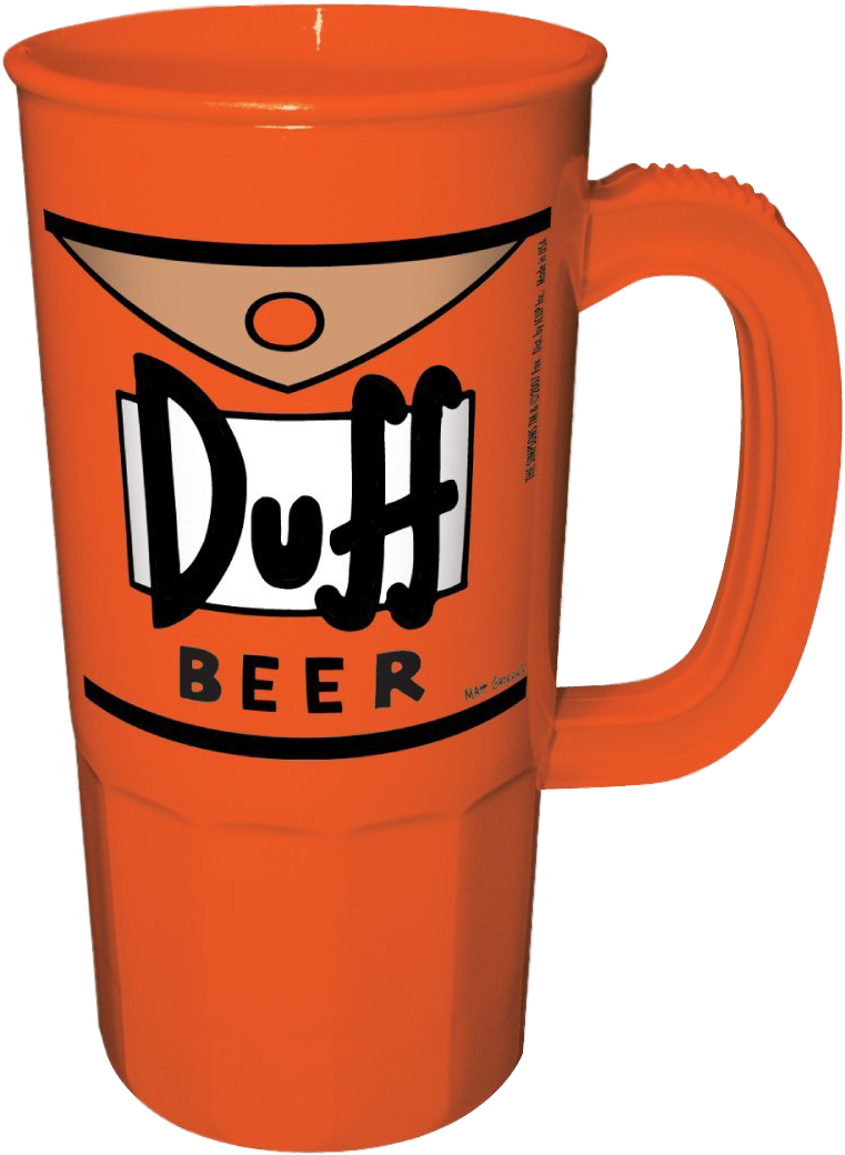 Duff Beer Plastic Stein - Coffee Cup Clipart (761x1040), Png Download