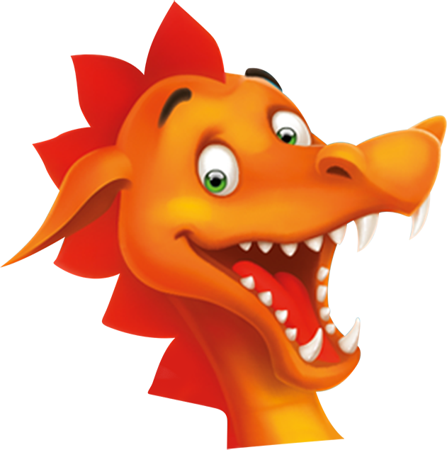 Cute Dragon Head Clipart - Png Download (631x635), Png Download