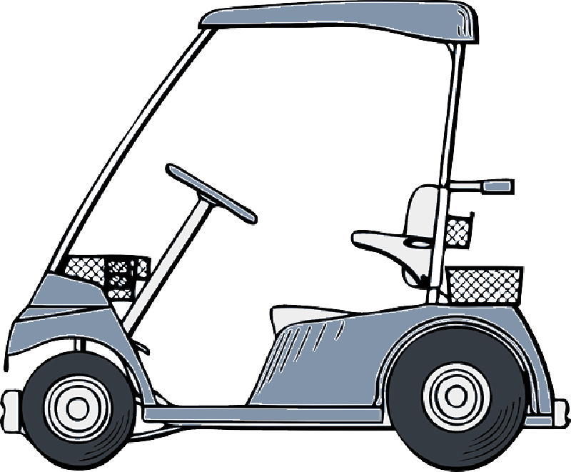 Transparent Free Golf Clipart Images - Golf Car Clipart - Png Download (800x661), Png Download